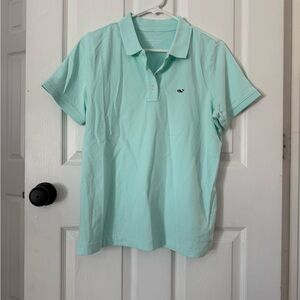 Vineyard Vines Crystal Blue Polo Shirt